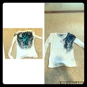 Rock and roll cowgirl shirt